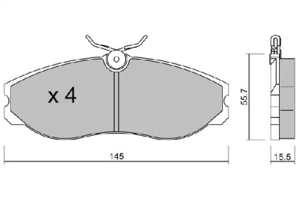 Комплект тормозных колодок (AISIN: BPNI-1907)